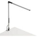 Z-Bar Solo 18 inch 6.00 watt Silver Clamp Desk Lamp Portable Light